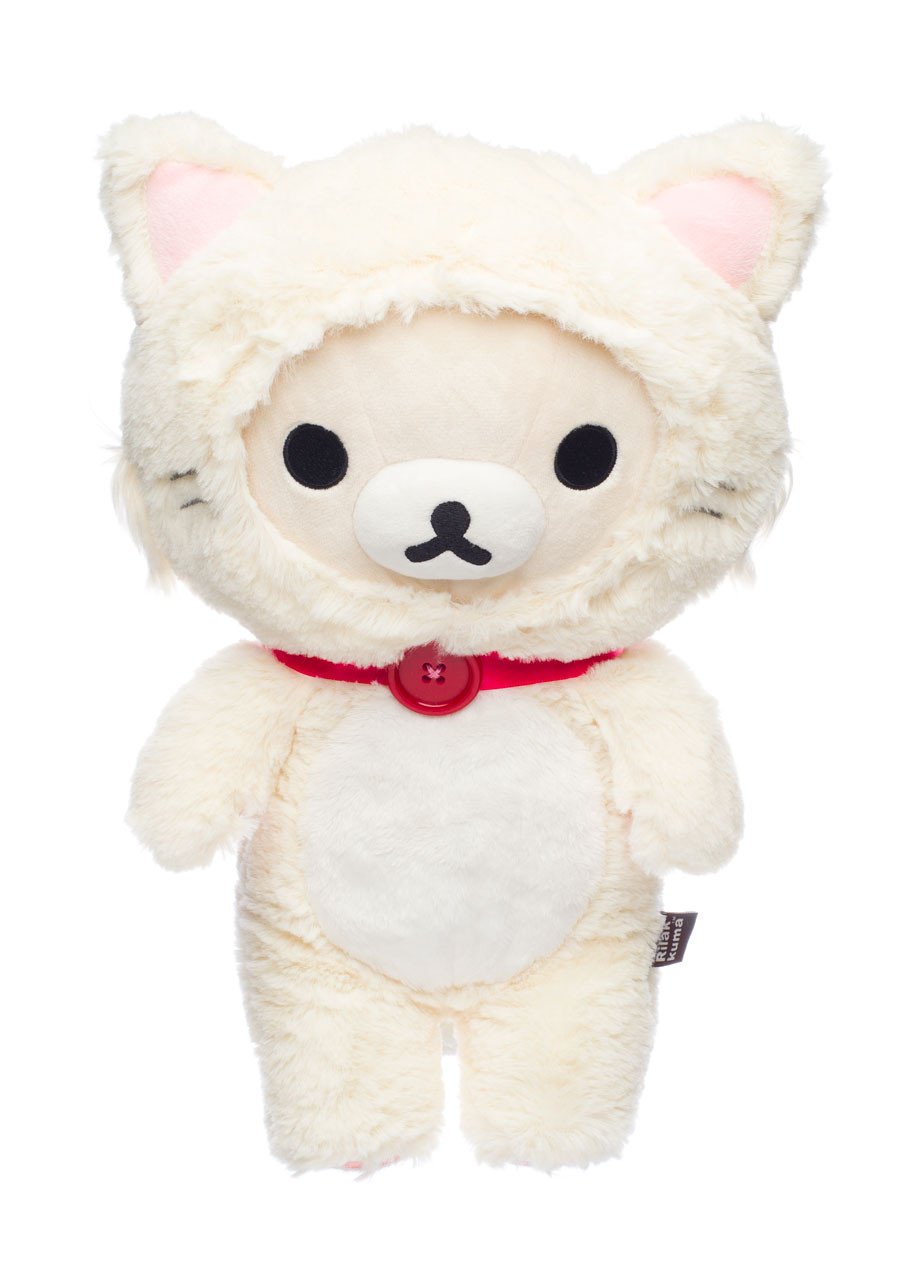 KORILAKKUMA WHITE CAT - Medium Plush 33cm