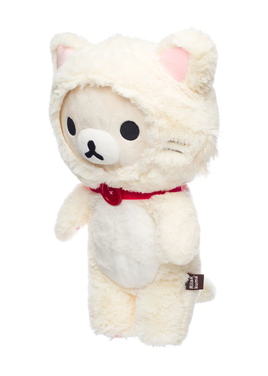 KORILAKKUMA WHITE CAT - Medium Plush 33cm