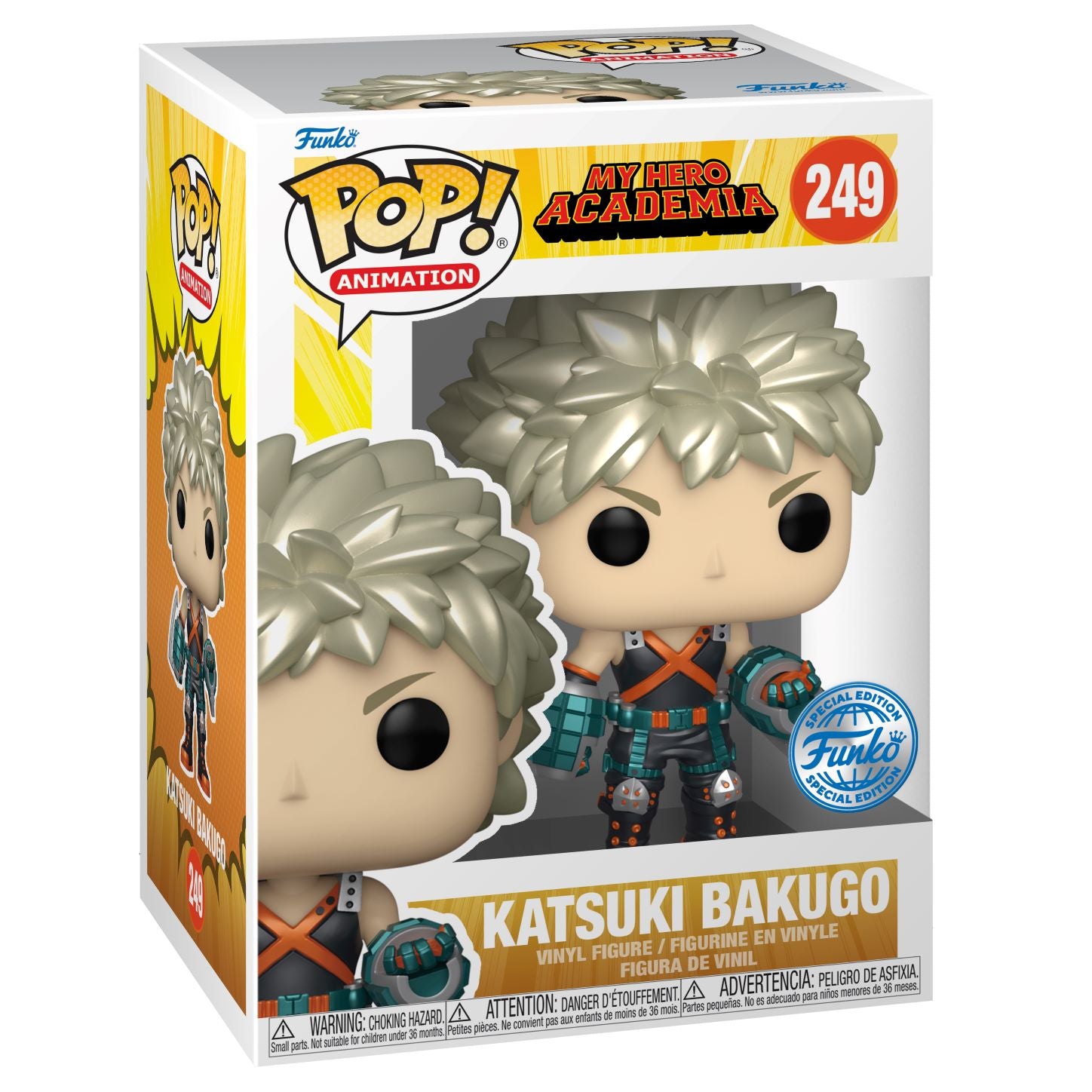 MY HERO ACADEMIA - Booble Head POP N° 249 - Bakugo (MT) + Tee (L)