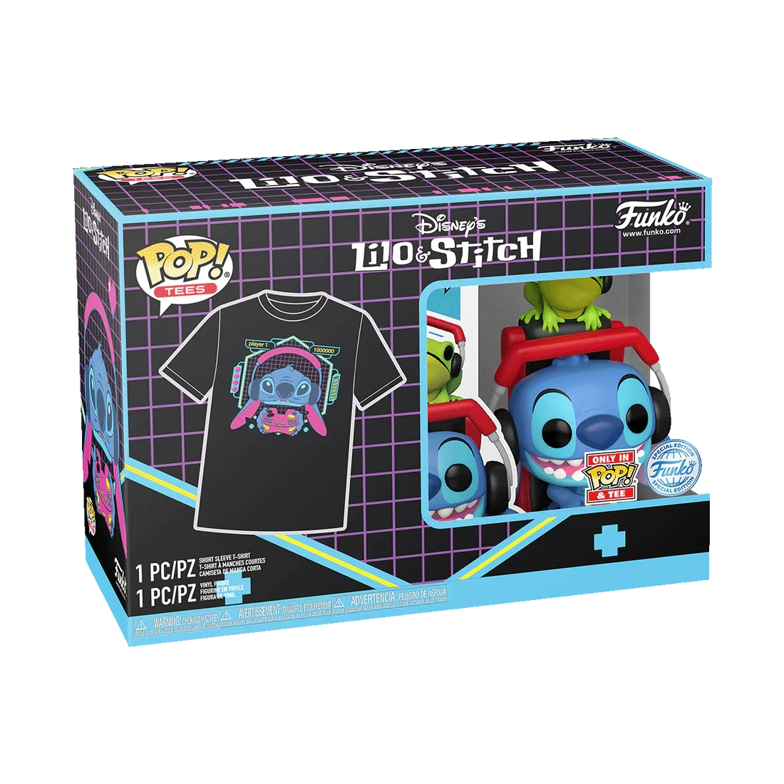 LILO STITCH - POP N° XXX - Gmr Stitch with frog + Tee (XL)