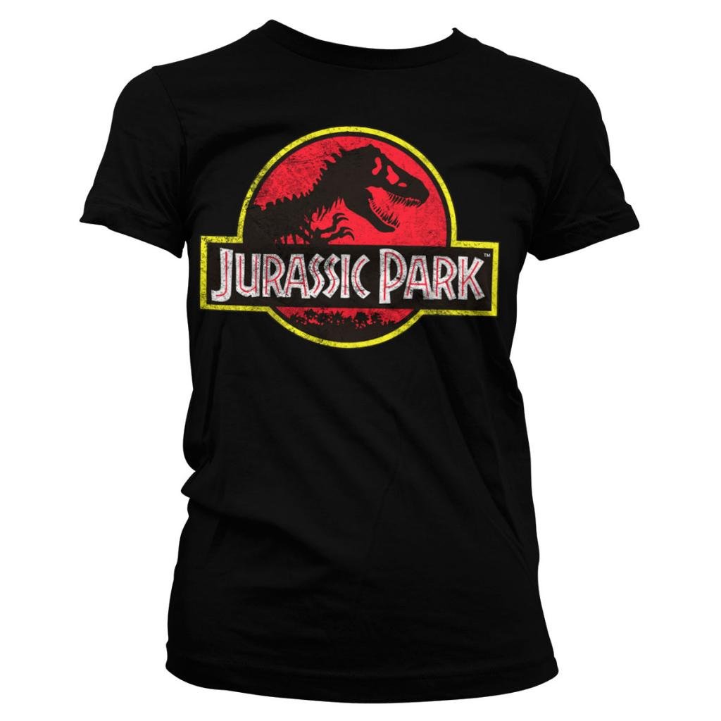 JURASSIC PARK - T-Shirt Logo Distressed GIRL (L)