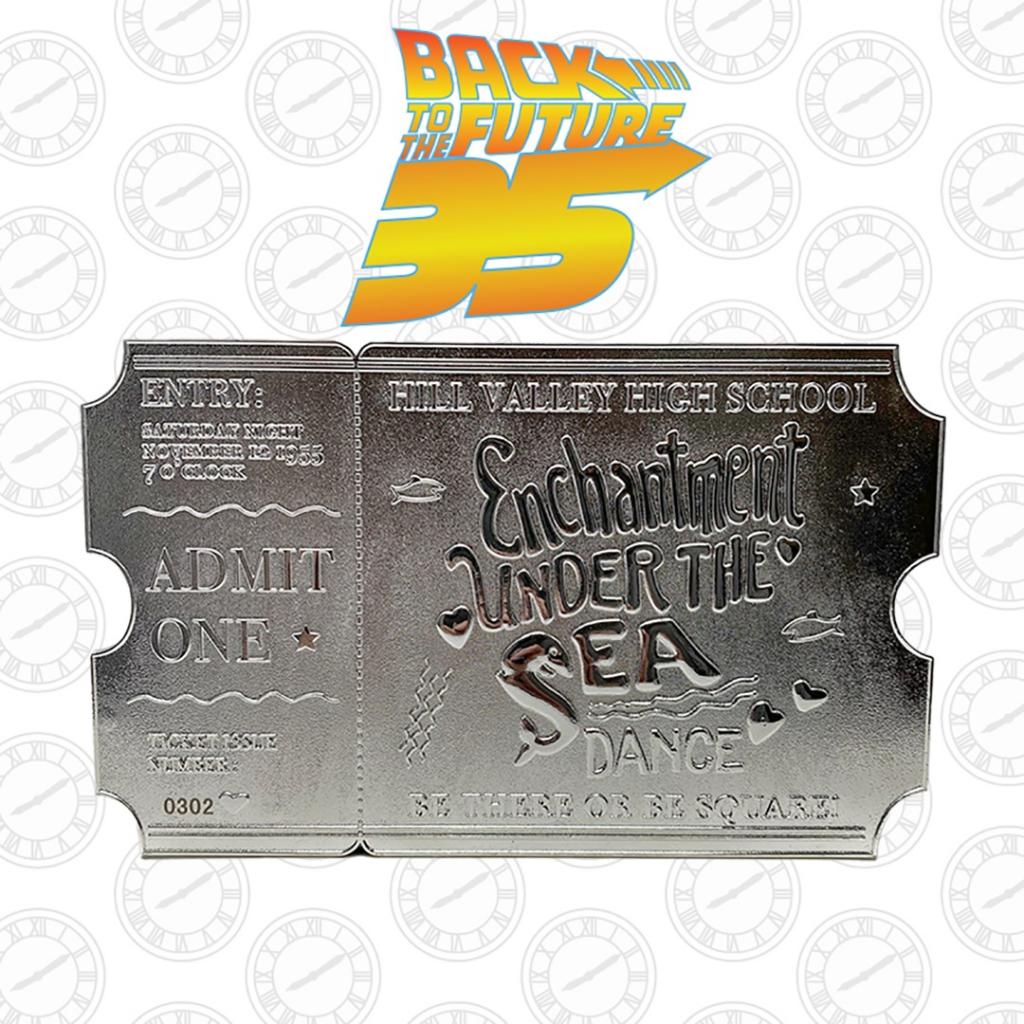 BACK TO THE FUTURE - Dance Ticket - Silver Plated Collector Ticket