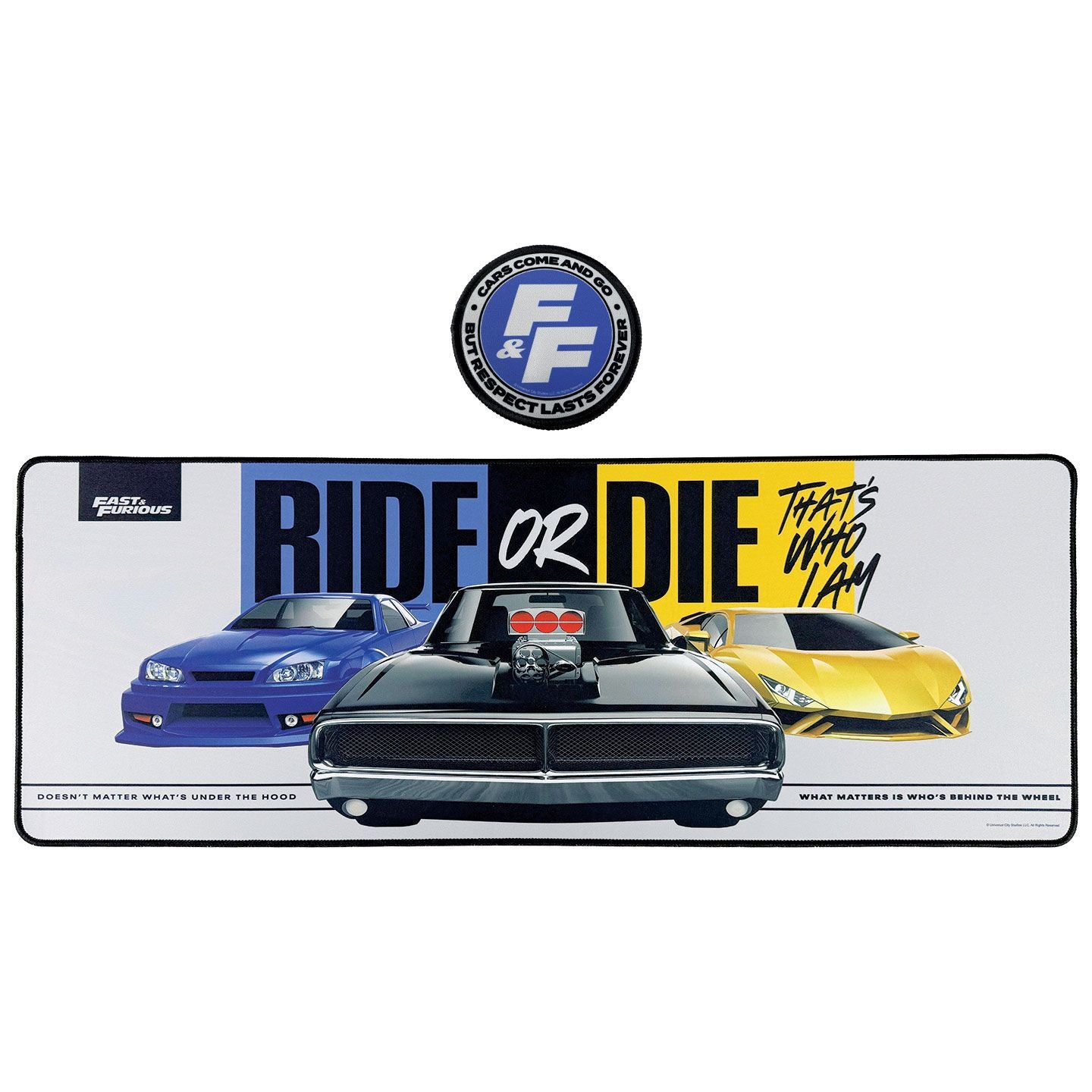 FAST & FURIOUS - Ride or Die - XL Desktop Mat + 1 Coaster