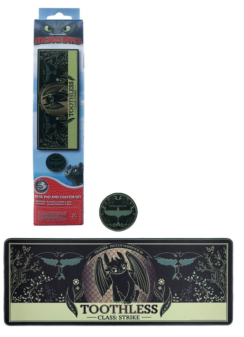 HOW TO TRAIN YOUR DRAGON - XL Desktop Mat + 1 Coaster