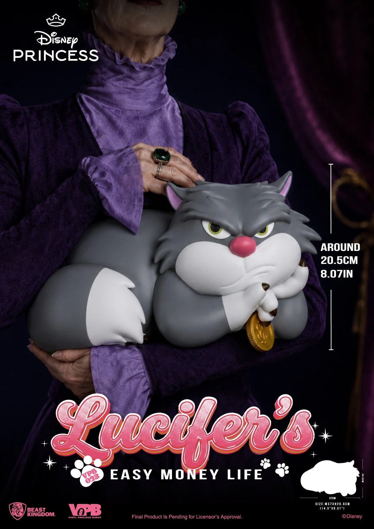CINDERELLA - Lucifer - Piggy Bank 20.5cm