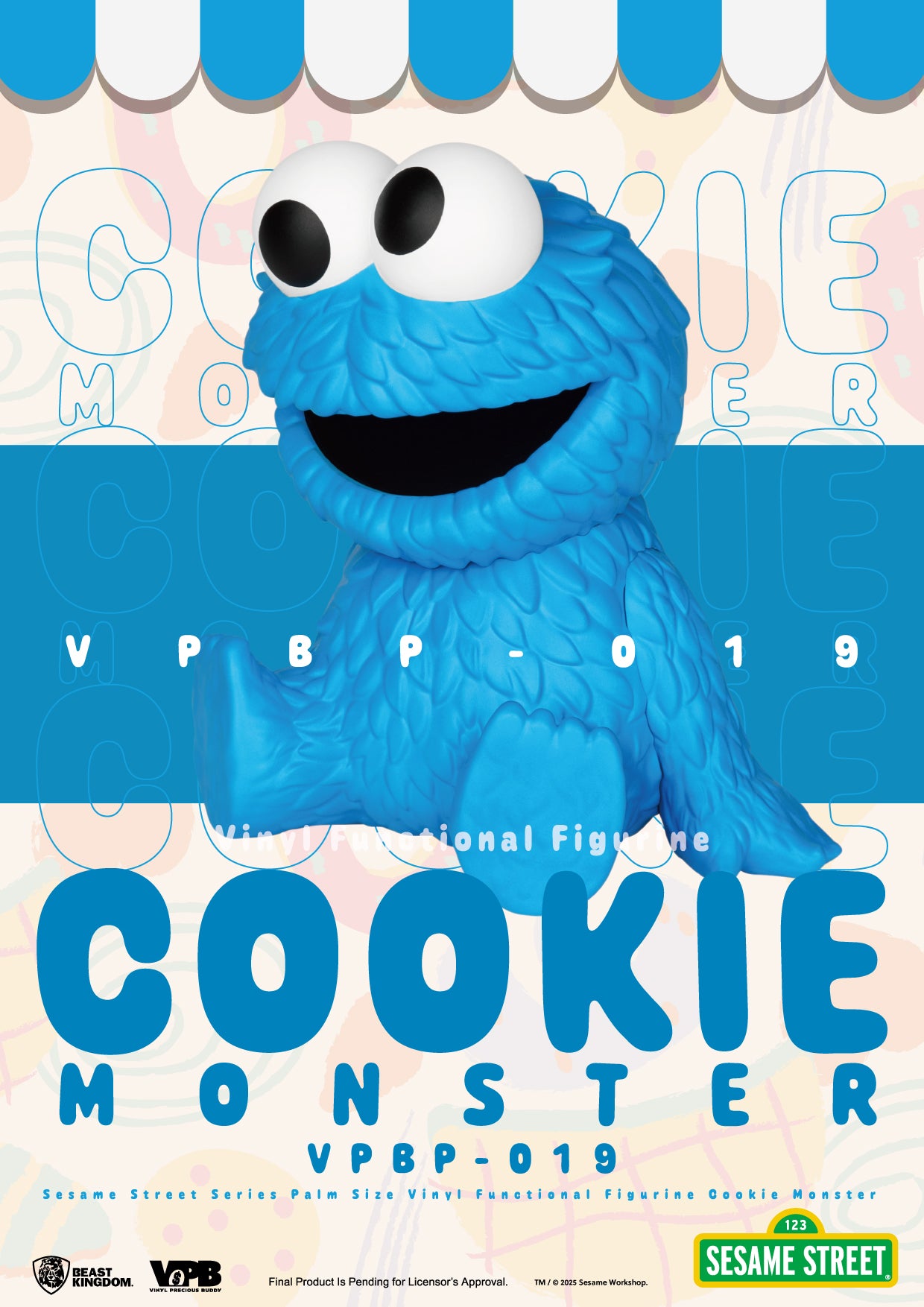 SESAME STREET - Cookie Monster - Palm Size Bank 11.8cm