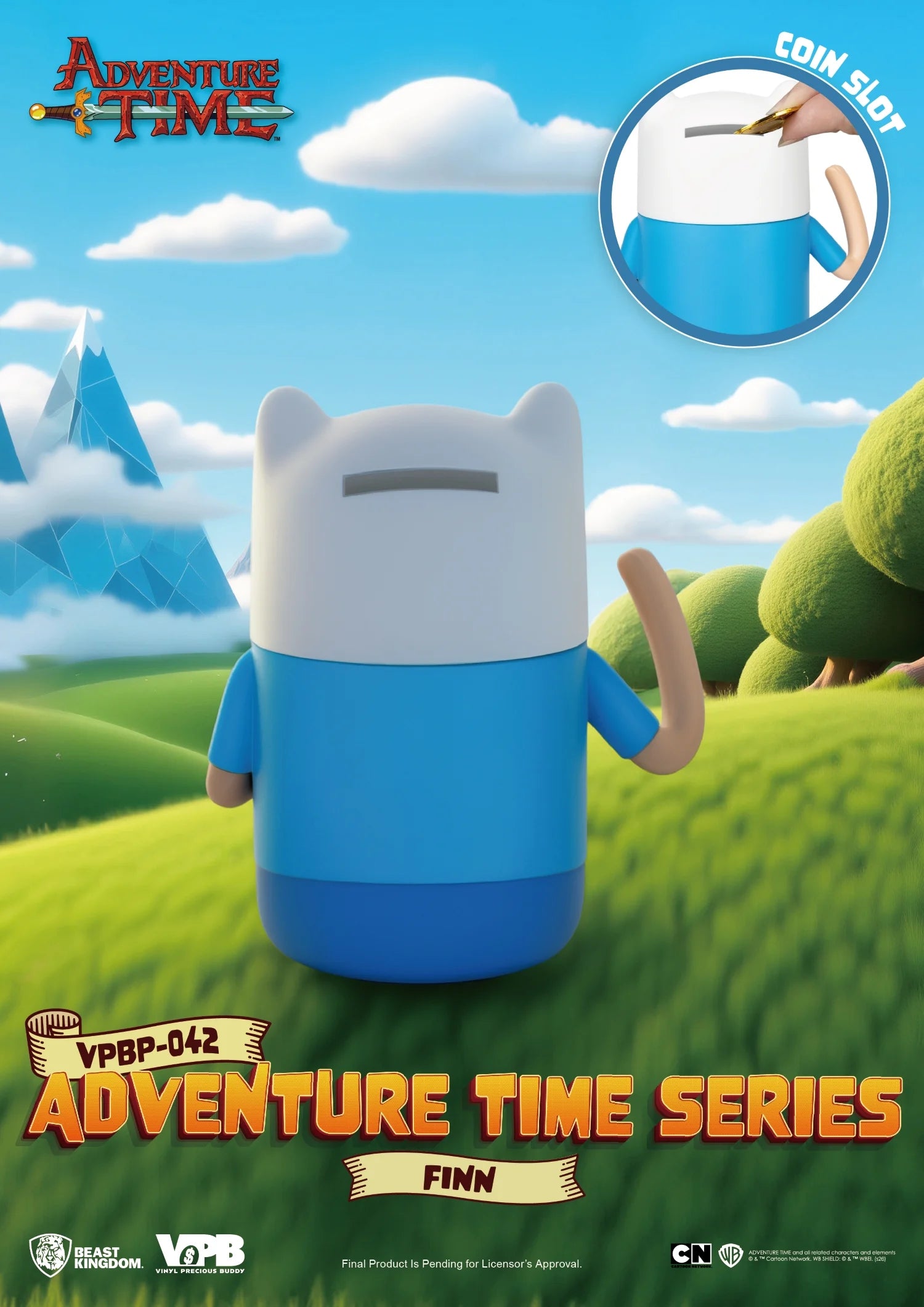ADVENTURE TIME - Finn - Bank Vinyl Figure 11.6cm