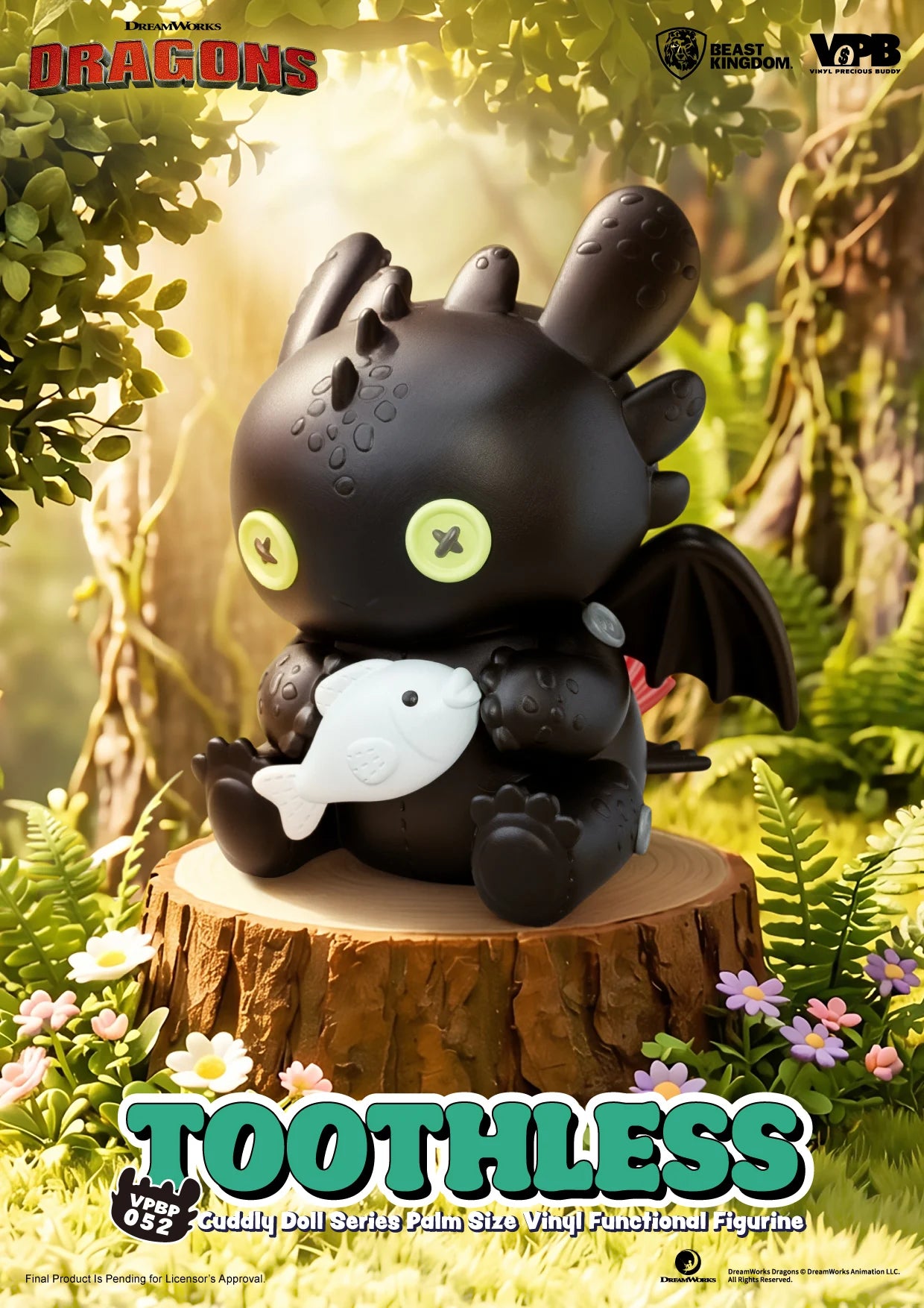 HOW TO TRAIN YOUR DRAGON - Toothless - Bank Vinyl Figure 11.7cm