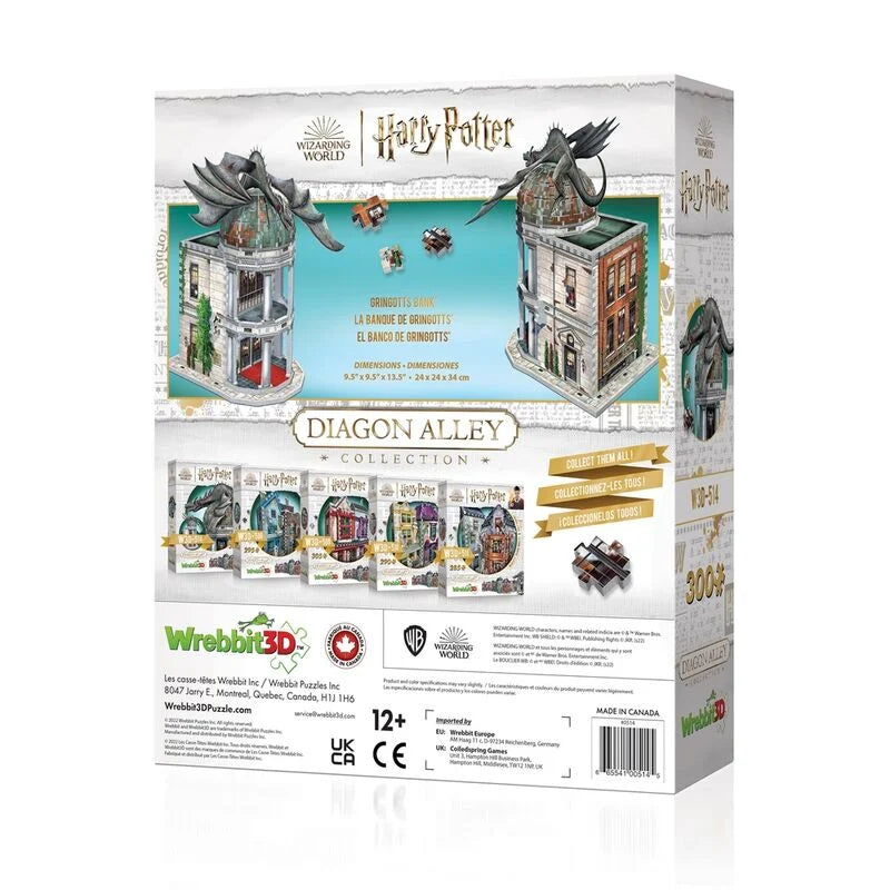 HARRY POTTER - Puzzle 3D - Gringotts Bank  - 300 Pces