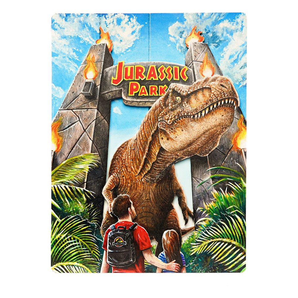 JURASSIC PARK - Gates - 3D WoodArts Poster '30x40cm'