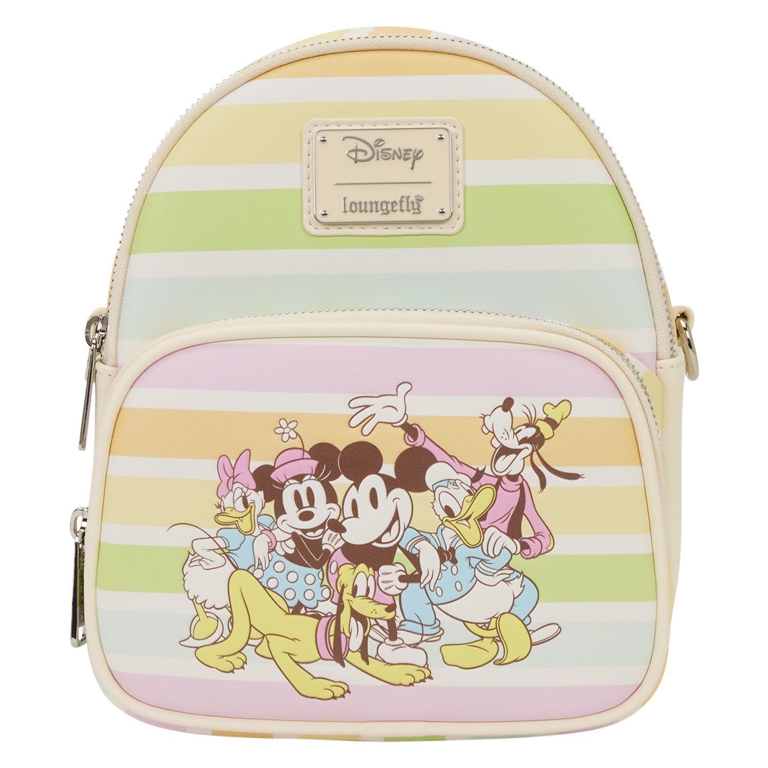 MICKEY & FRIENDS - Rainbow stripes - Crossbody bag Loungefly