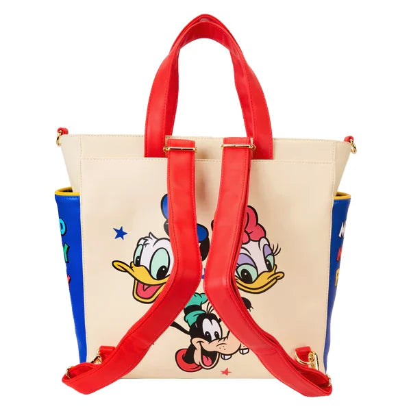 DISNEY-Mickey & Friend -Mini Backpack & Tote Bag convertible Loungefly