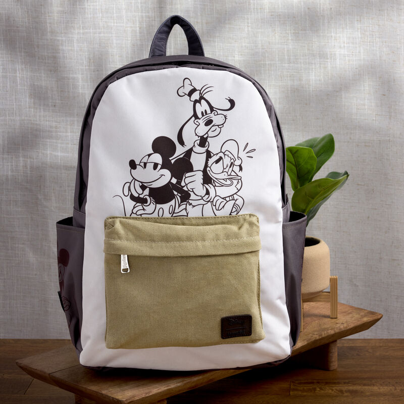 DISNEY - Mickey and friends - Nylon Canvas Backpack LoungeFly