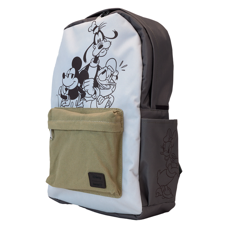 DISNEY - Mickey and friends - Nylon Canvas Backpack LoungeFly