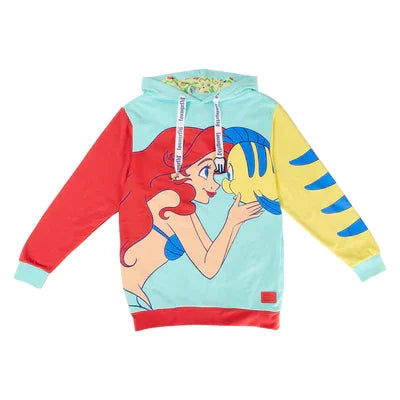 LITTLE MERMAID 35 - Ariel and Flounder - Hoodie Unisex Loungefly (M)