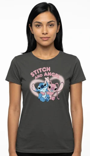 LILO & STITCH - Stitch & Angel - T-Shirt Women (L)