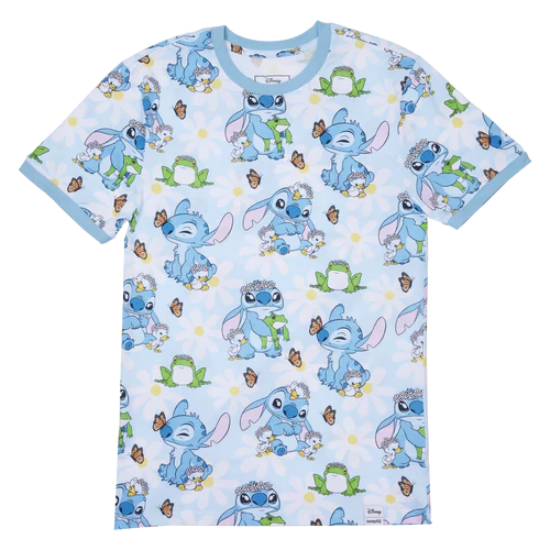 LILO AND STITCH - Springtime Stitch - T-Shirt Unisex Loungefly (XL)