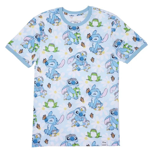LILO AND STITCH - Springtime Stitch - T-Shirt Unisex Loungefly (L)