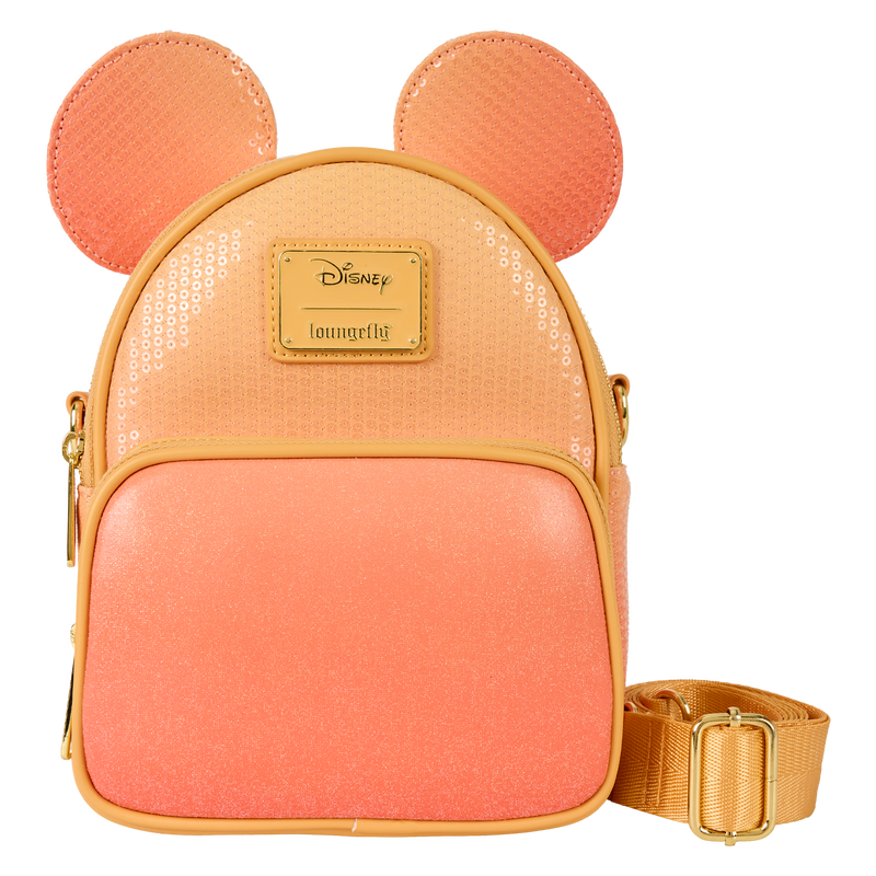 DISNEY - Mickey Mouse "Glitter" - Convertible Crossbody bag Loungefly