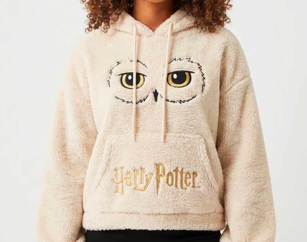 HARRY POTTER - Hedwig - Sherpa Hoodie (L)