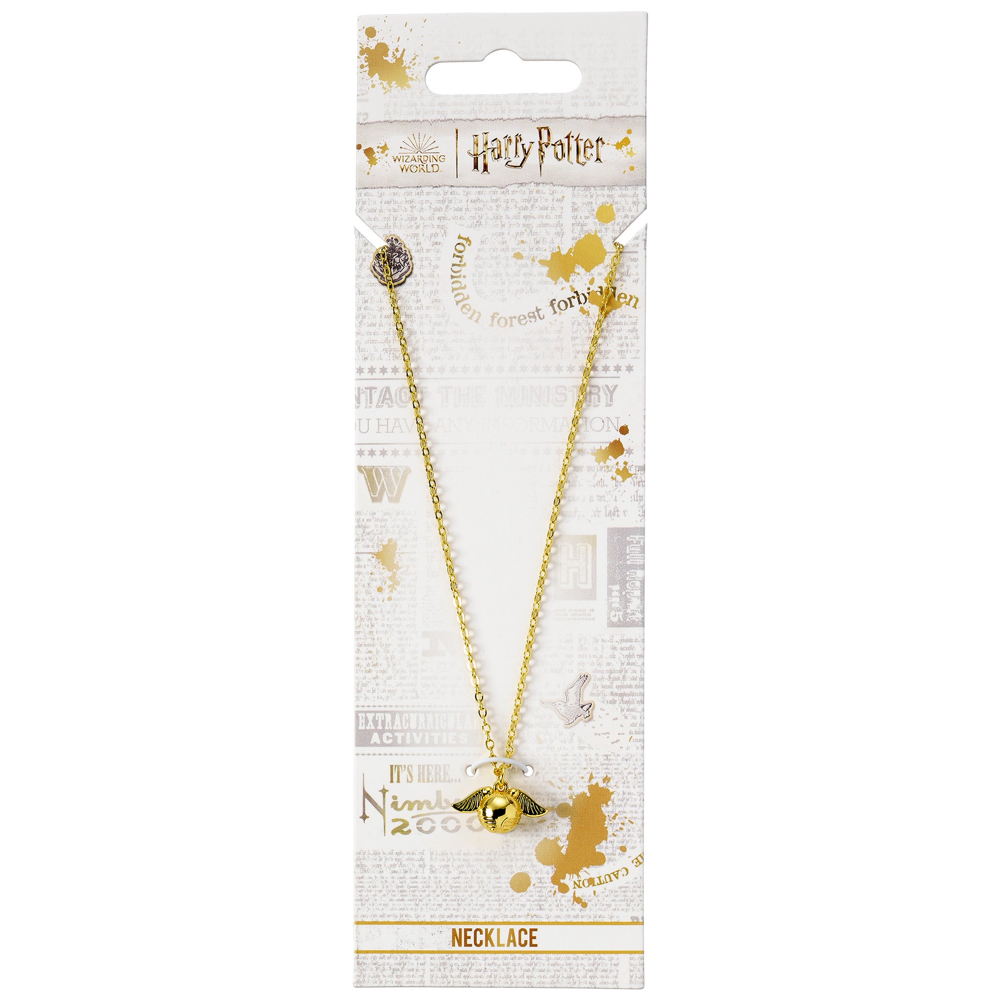 HARRY POTTER - Golden Snitch 3D - Necklace