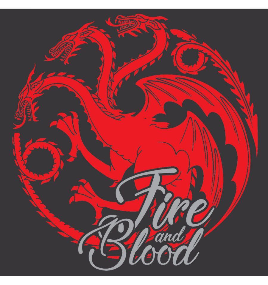 GAME OF THRONES - T-Shirt Targaryen Fire & Blood - GIRL (S)