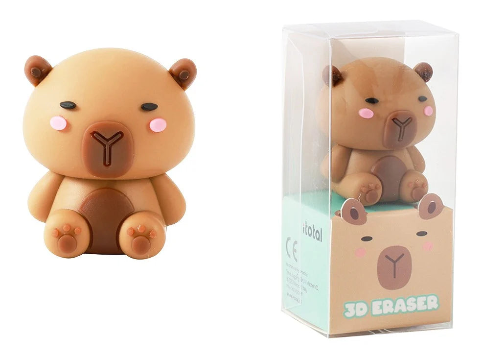 KAWAII - Capybara - Display of 3D Eraser - 24pc.