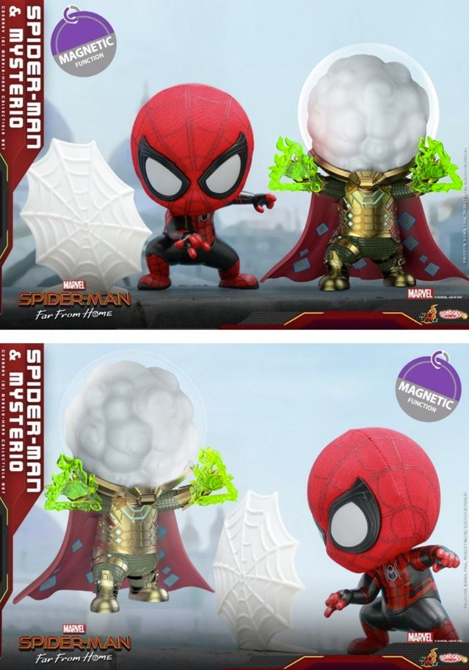 SPIDERMAN - Cosbaby - Wave 1 - Spider-Man and Mysterio Set