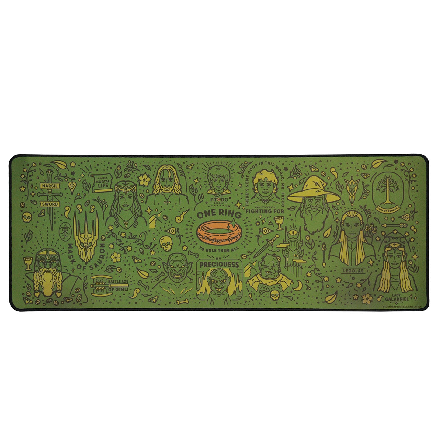 THE LORD OF THE RINGS - XL Desktop Mat + 1 Coaster