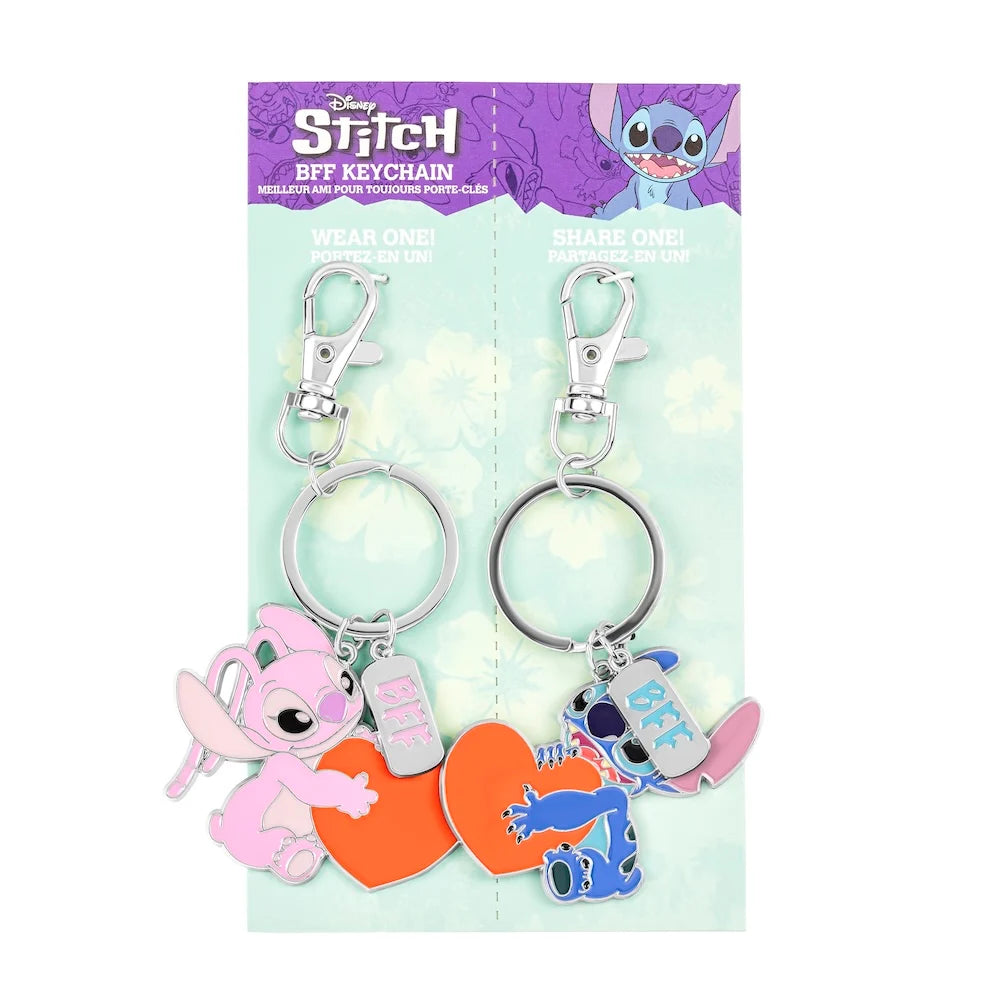 STITCH & ANGEL - Duo Set Metal Keychain BFF