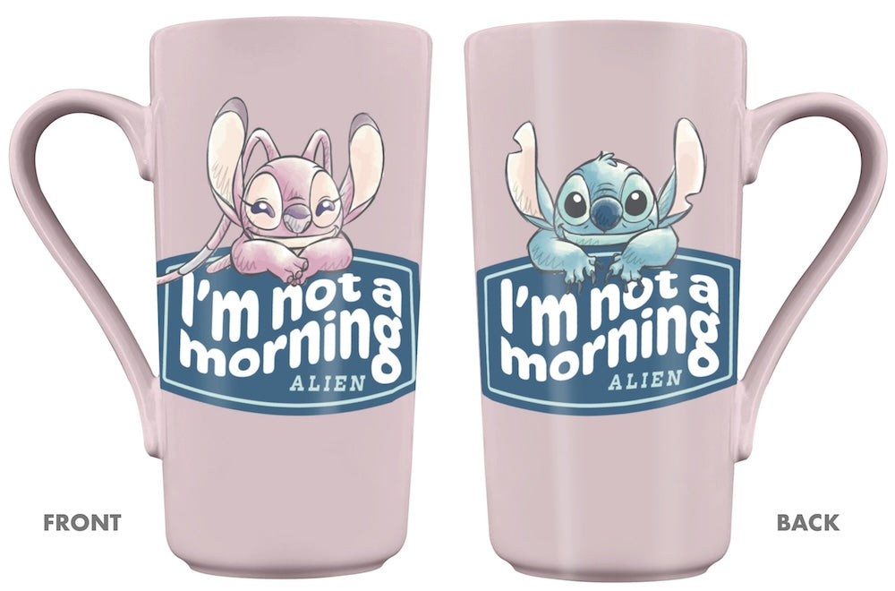 STITCH & ANGEL - I'm not a Morning Alien - Latte Mug 16,5oz