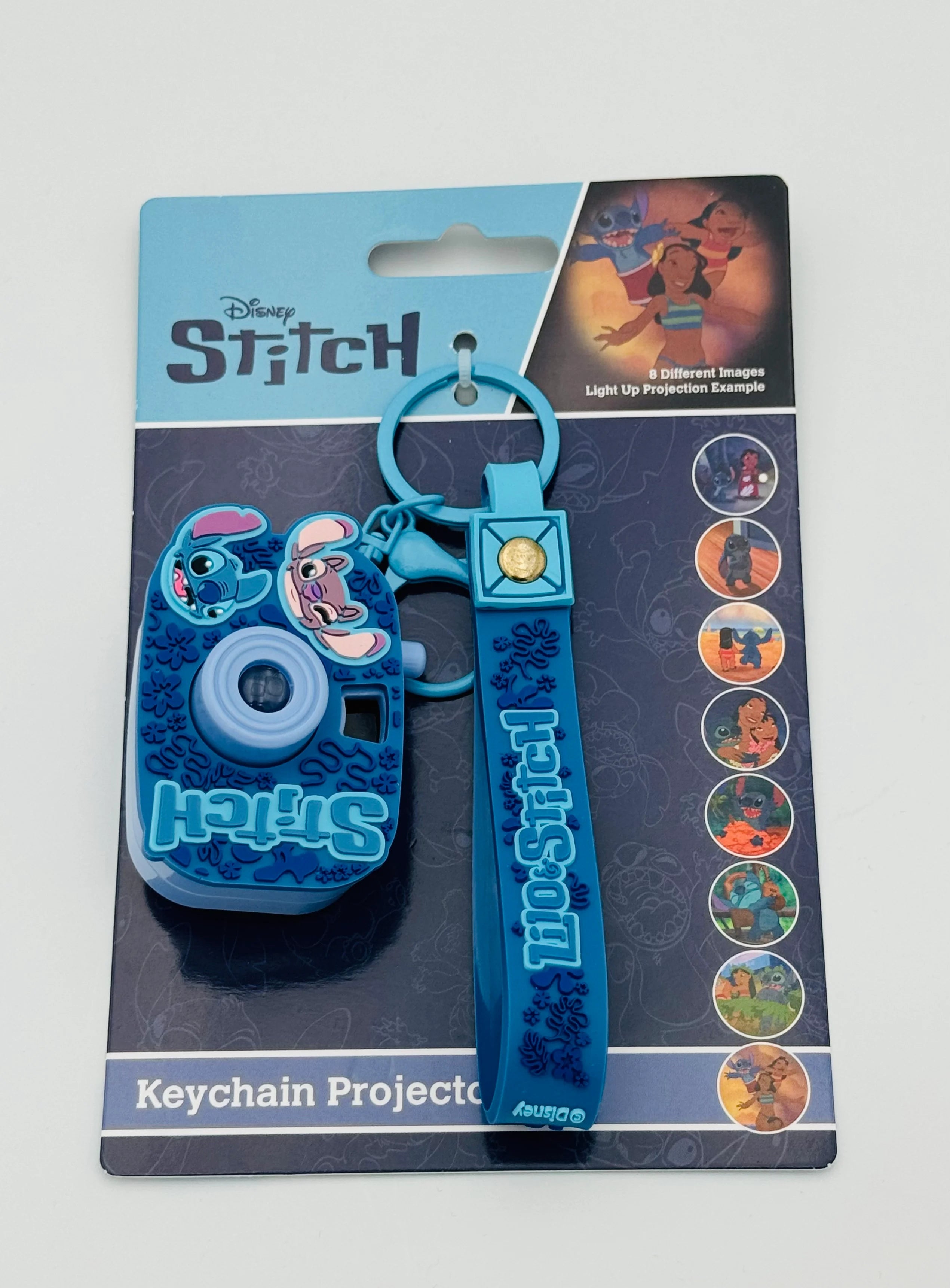 STITCH & ANGEL - Projector Keychain with 8 pictures