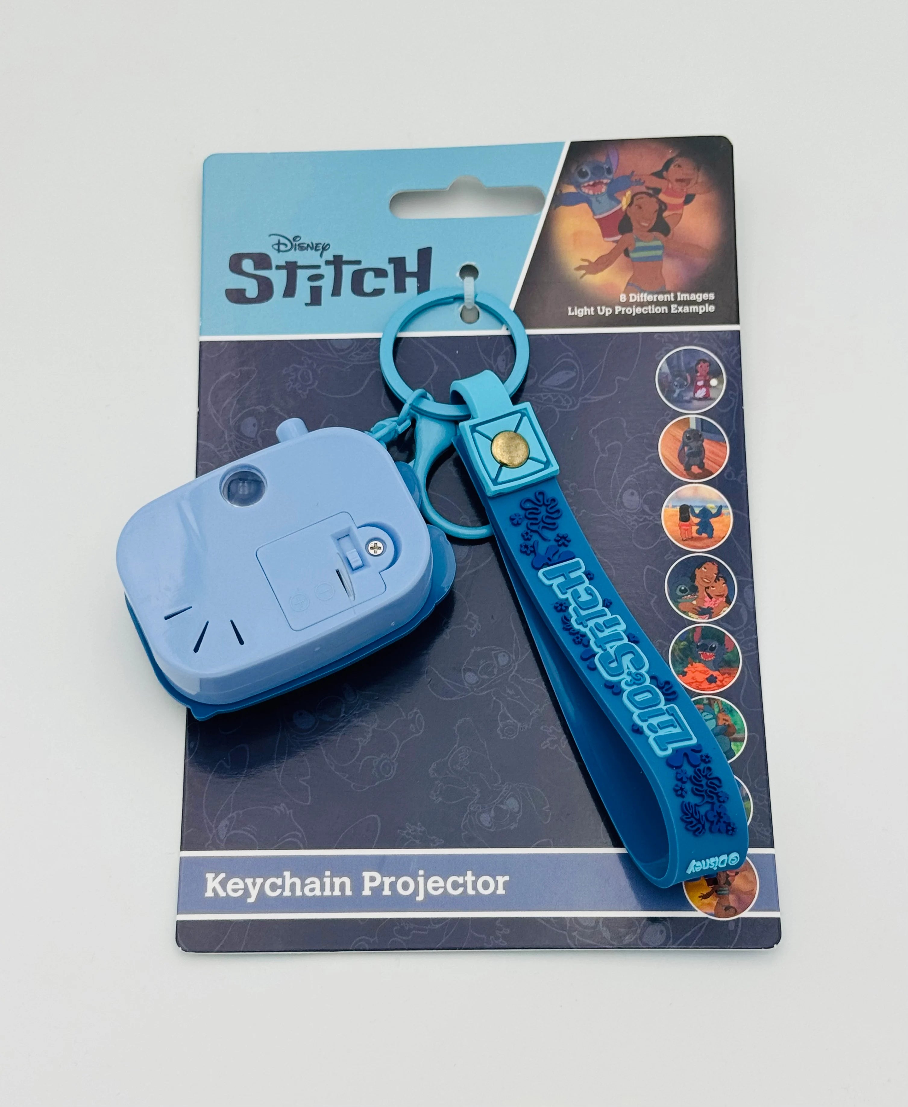 STITCH & ANGEL - Projector Keychain with 8 pictures