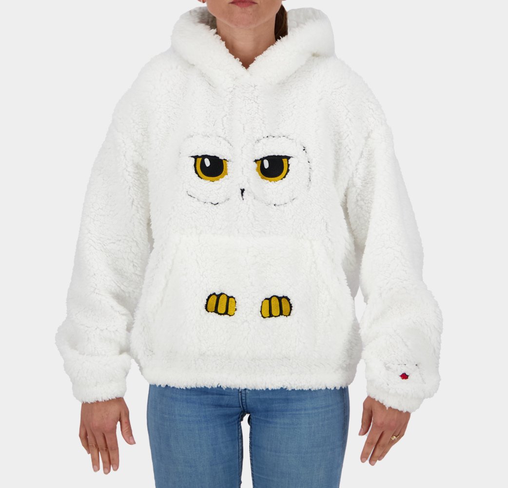 HARRY POTTER - Hedwige - Pull à Capuche Teddy pour Femme (XS)