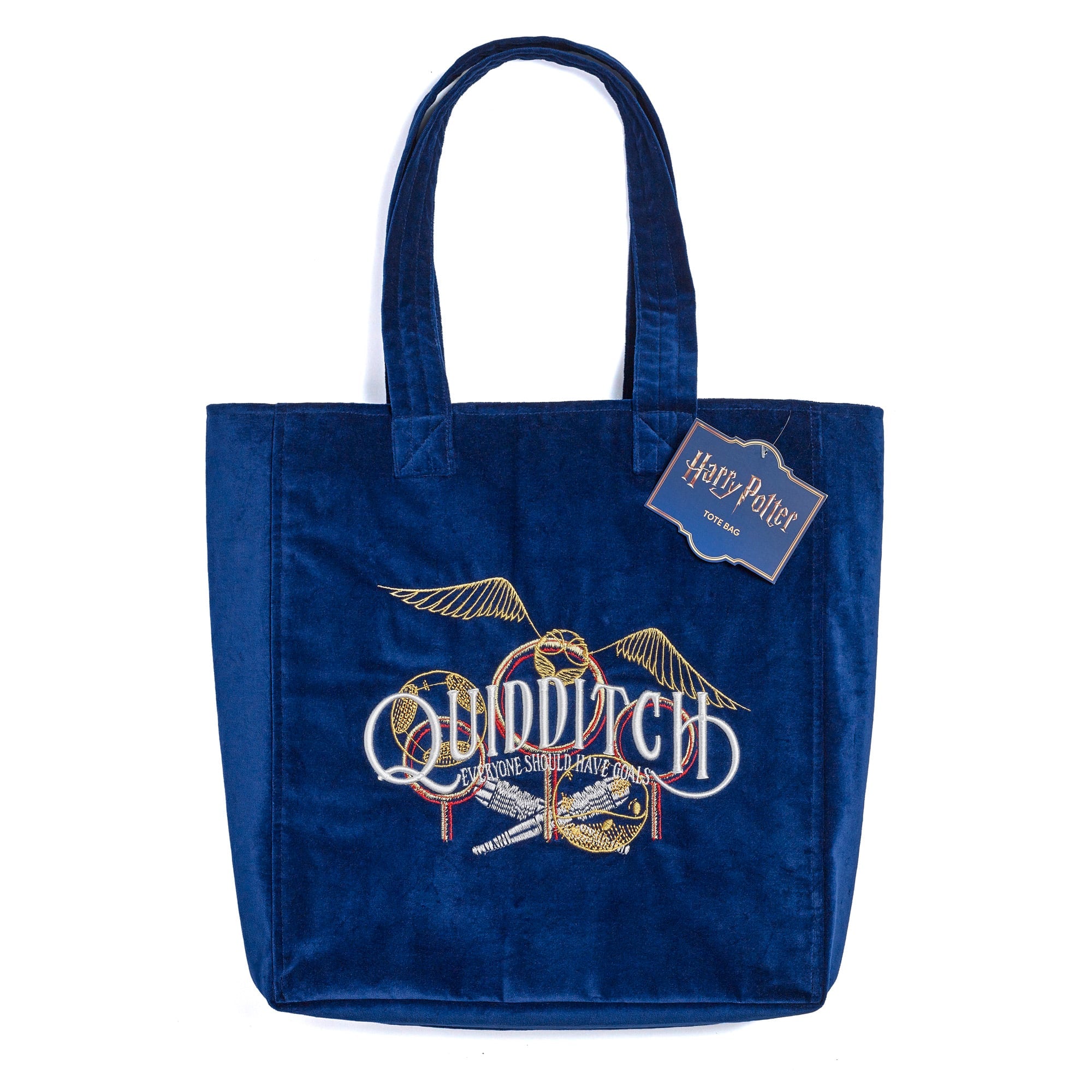 HARRY POTTER - Quidditch - Premium Embroidered Velvet Tote Bag