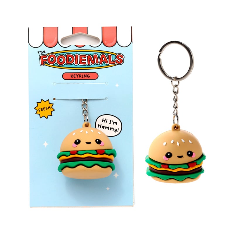 KAWAII - Hammy the Burger - PVC 3D Keychain
