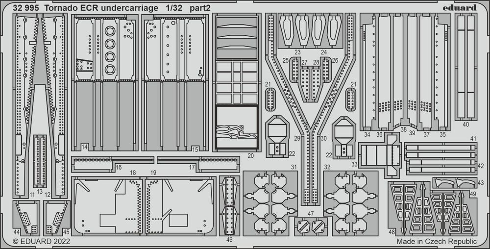 Tornado ECR undercarriage for ITALERI