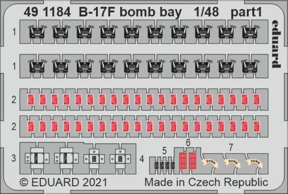 B-17F bomb bay 1/48 for HKM