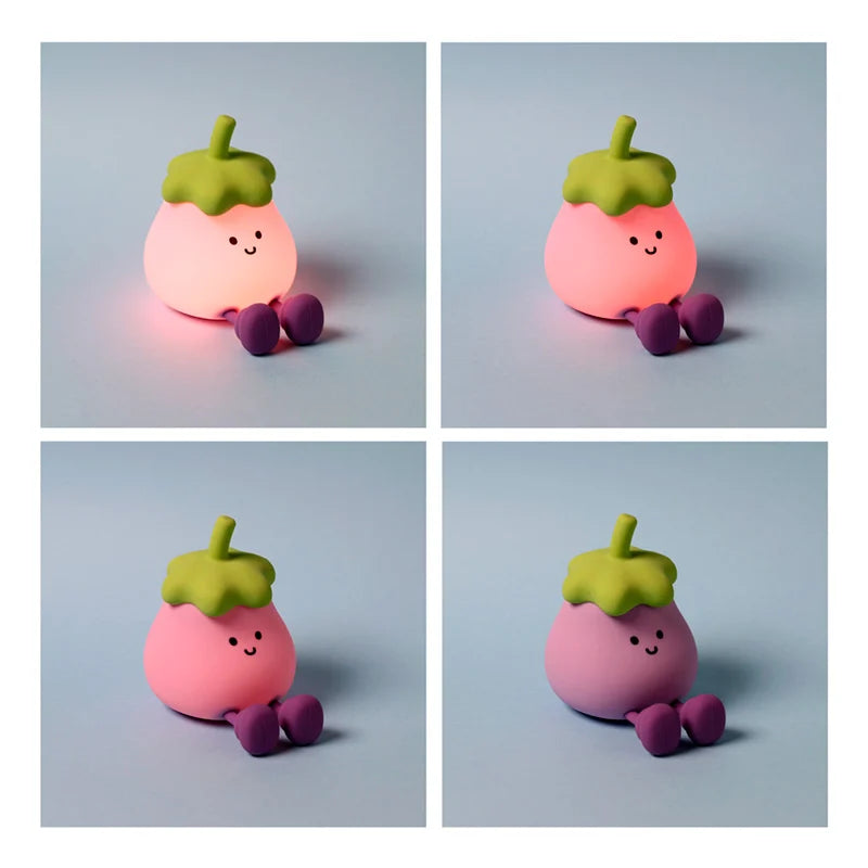 KAWAII - Eggplant - Phone Holder & Rechargeable Lamp 5,1inch