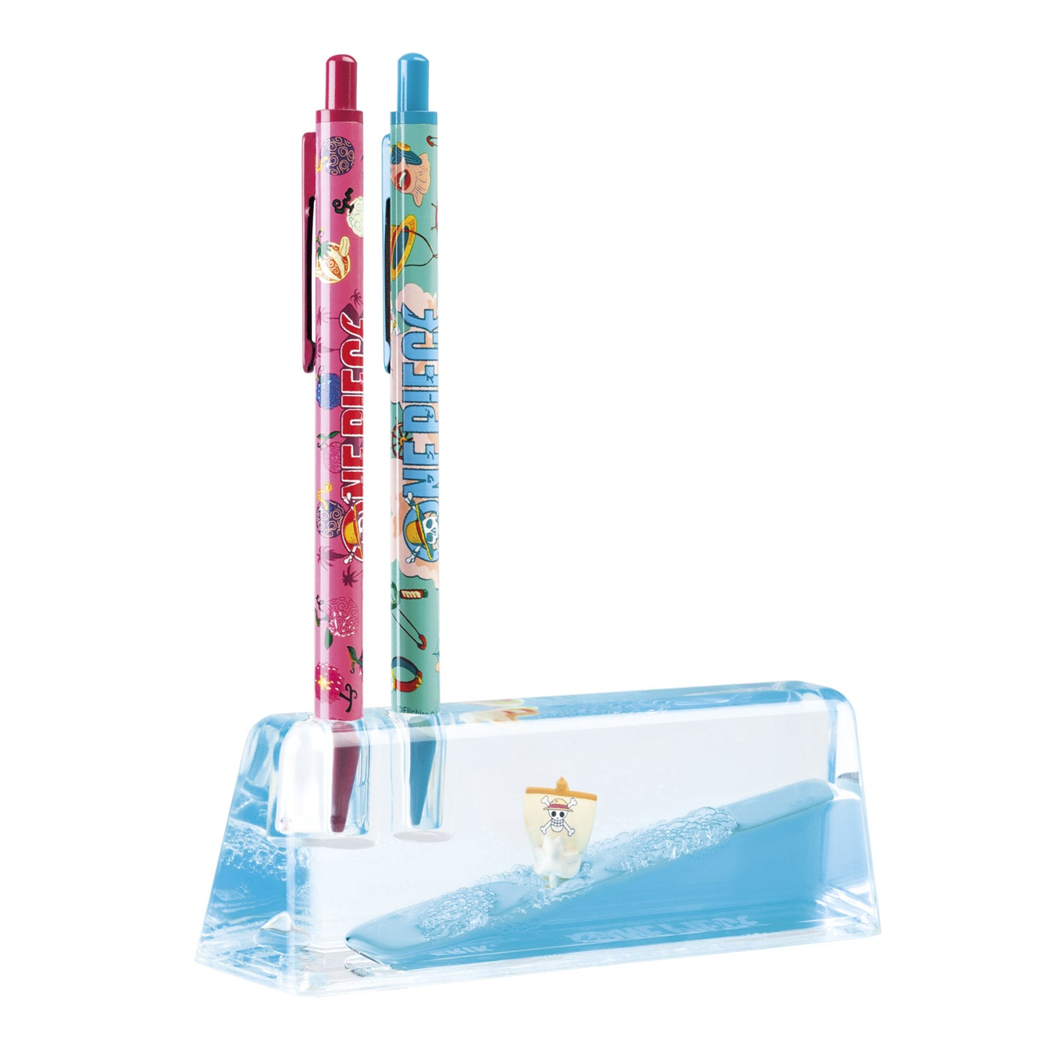 ONE PIECE NETFLIX - Merry - 2 Pens with 3D Acrylic Stand