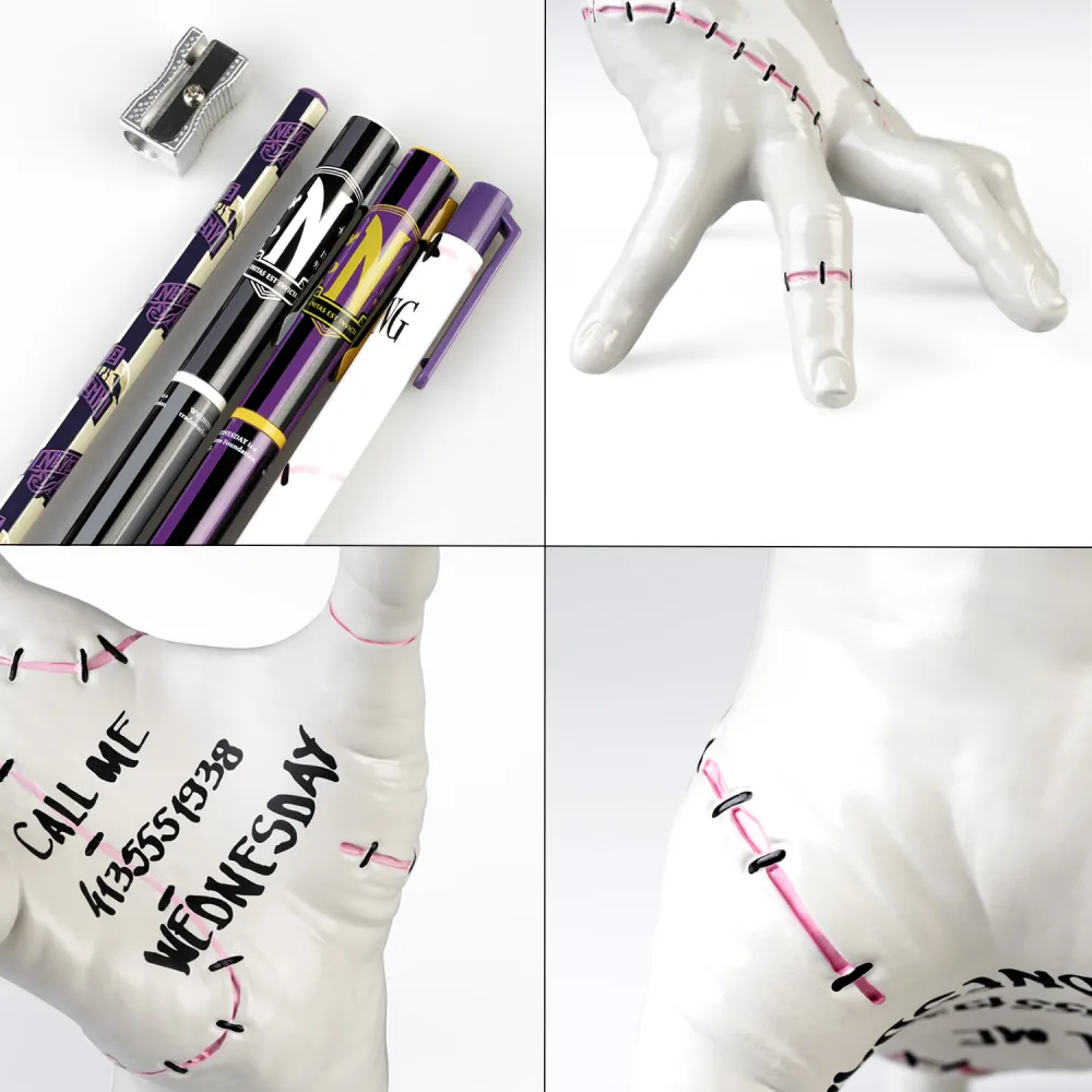 WEDNESDAY - Thing - 3D Pencil Holder + Writting Set