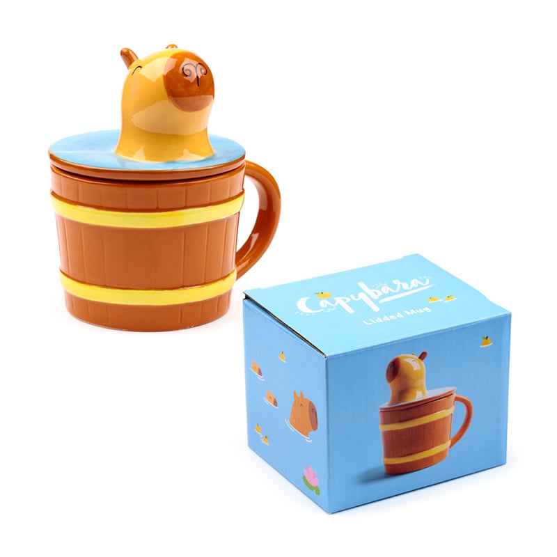 KAWAII - Duke the Capybara - Mug 11oz + 3D Lid