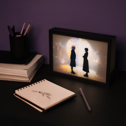 WEDNESDAY & ENID - Ophelia Hall - Framed LED Print 28x20x5cm