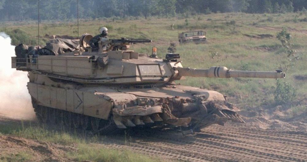 M1A1 with Mine Clearing Blade System