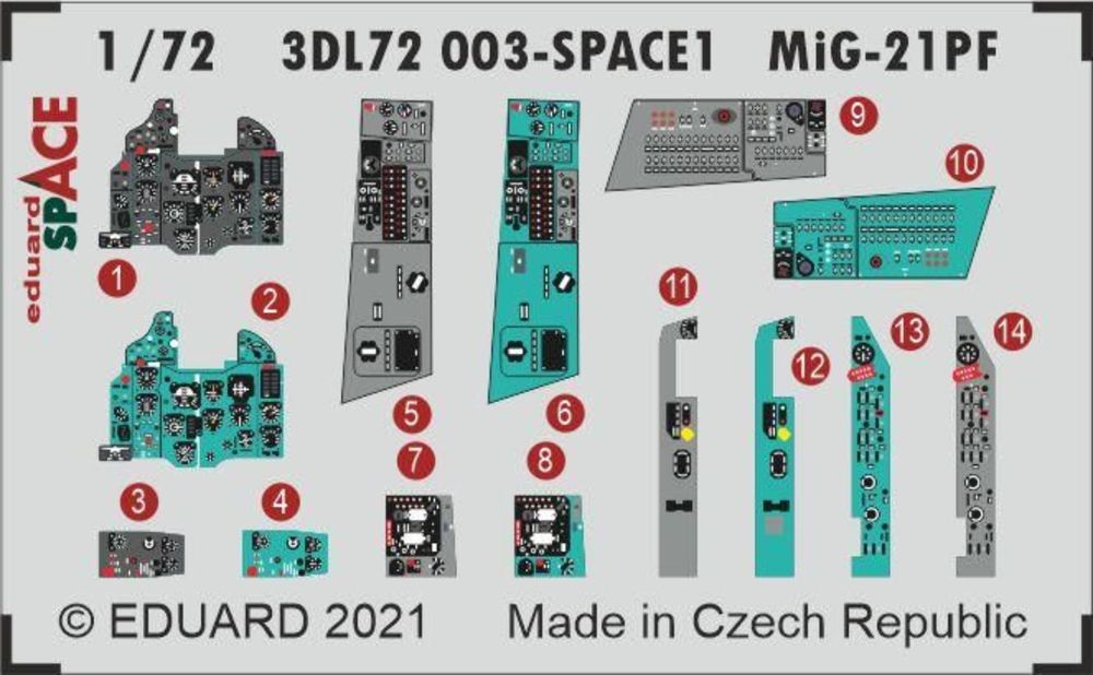 MiG-21PF SPACE 1/72 for EDUARD