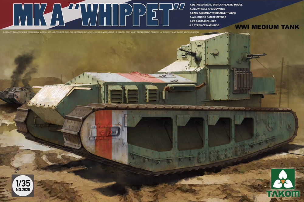 MK A Whippet WWI Medium Tank