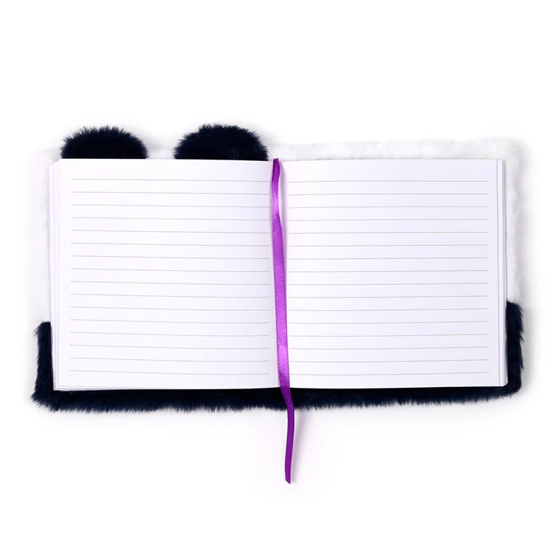 KAWAII - Adoramals Panda - Premium Fluffy Notebook