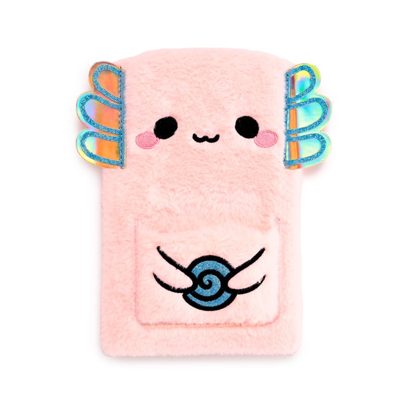 KAWAII - Maddie the Axolotl - Premium Fluffy Notebook + 1 Mini