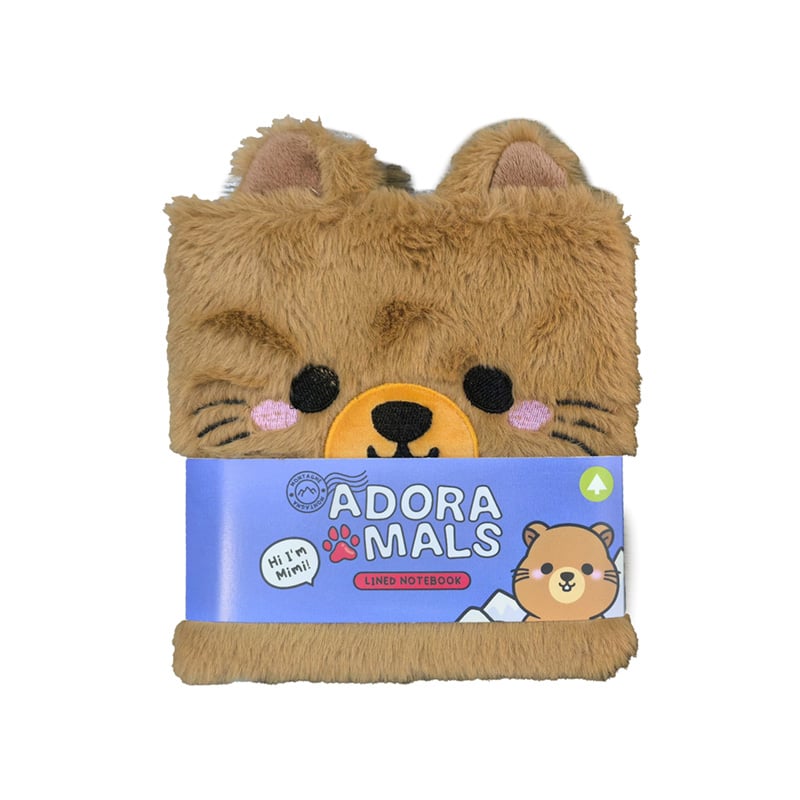 KAWAII - Adoramals Mimi the Marmot - Premium Fluffy Notebook