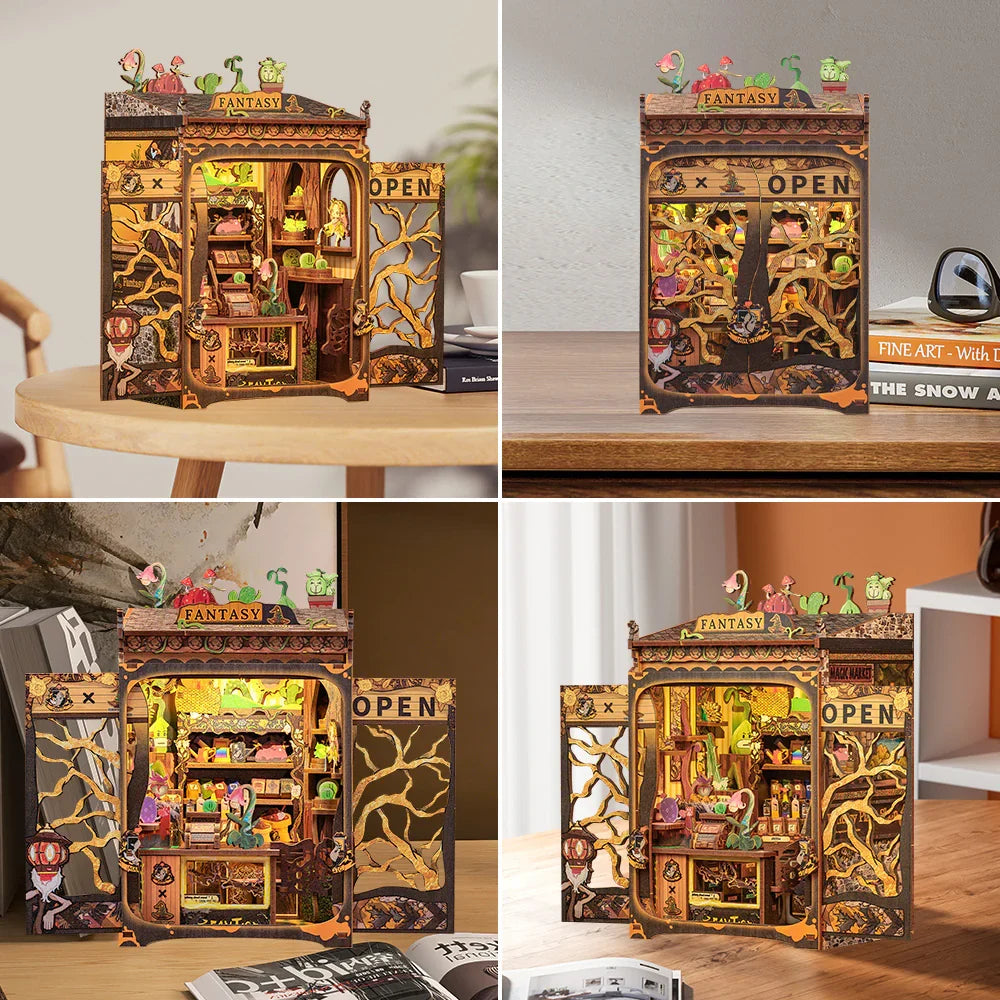 MINIATURE HOUSE - DIY - Fantacy Plant Shop - 146pc + LED Light